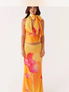 Peppermayo Nala top with matching Marrakesh maxi skirt size 4